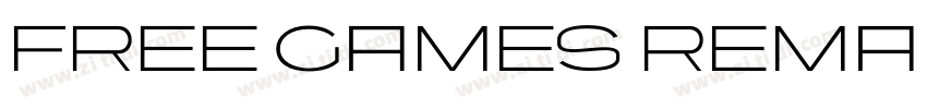 FREE GAMES REMAINI字体转换